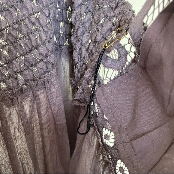 Free People Purple Lace Mini Dress—NWOT - Picture 15 of 16